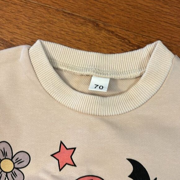 Size 3 to 6 months long sleeve pumpkin onesie BUNDLE-TWINS - Picture 3 of 5